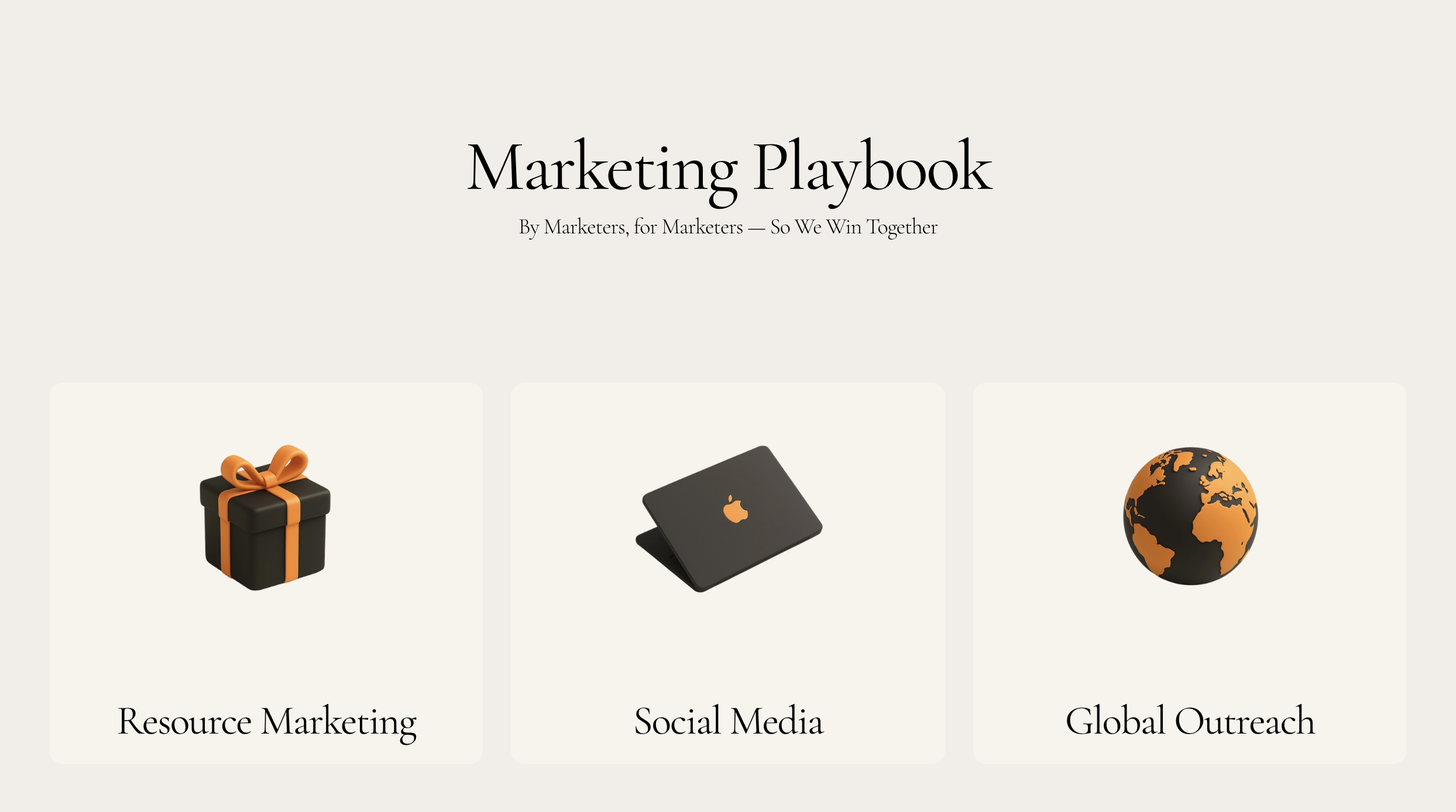 Marketing Playbook